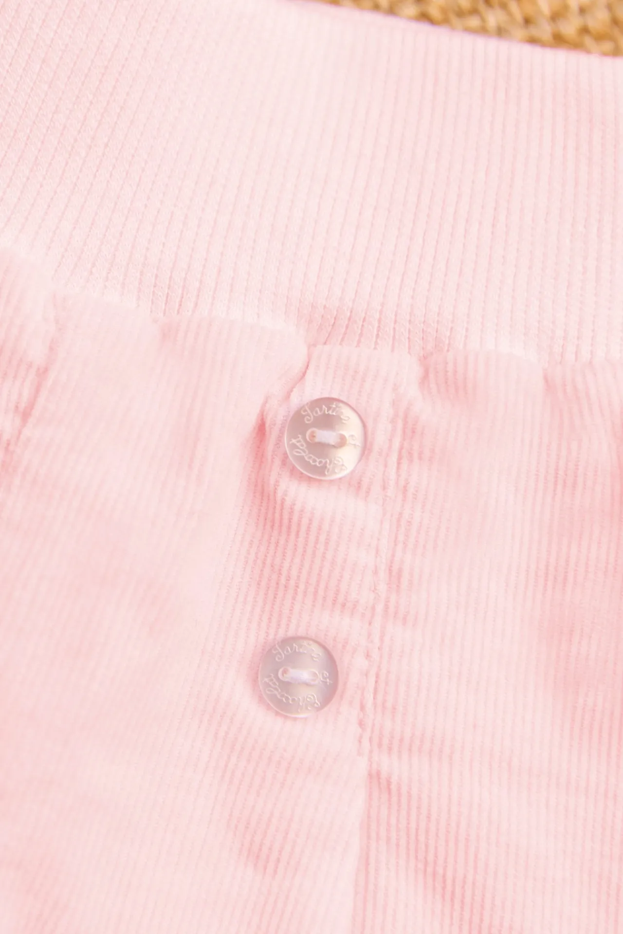 Tartine et Chocolat Pantalon Rose pâle en coton| Pantalons - Leggings