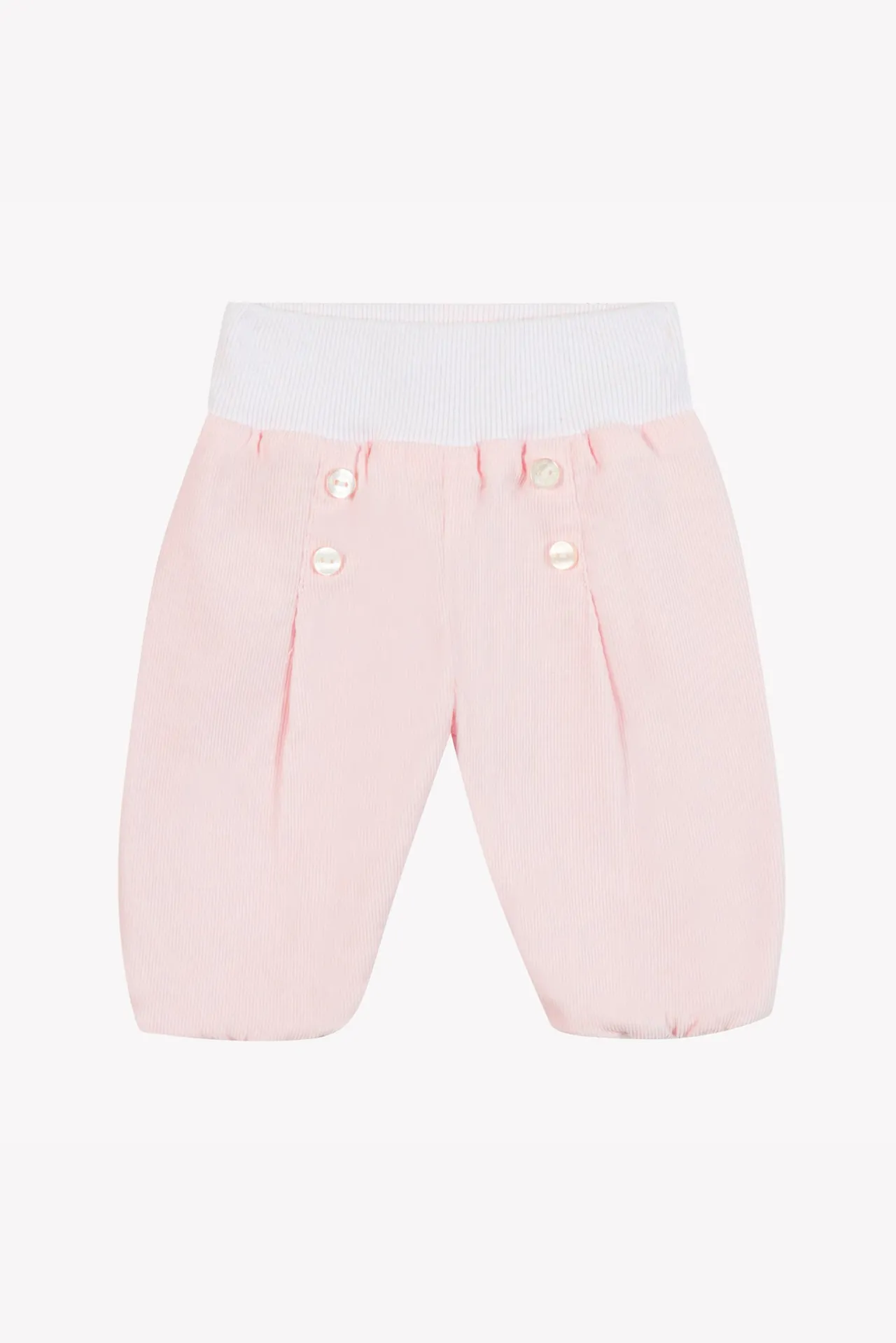 Tartine et Chocolat Pantalon Rose pâle en coton| Pantalons - Leggings