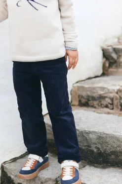 Tartine et Chocolat Pantalon Marine en velours|Enfant Pantalons - Shorts
