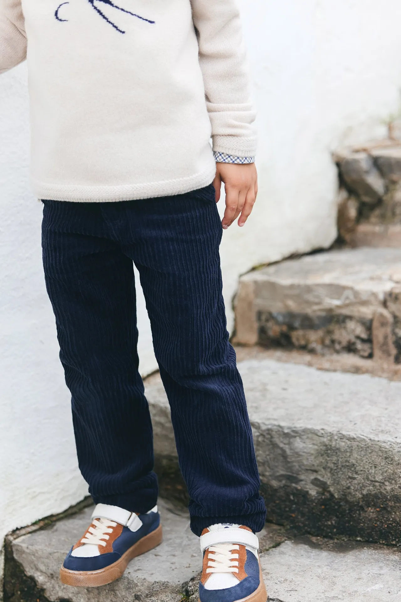 Tartine et Chocolat Pantalon Marine en velours|Enfant Pantalons - Shorts