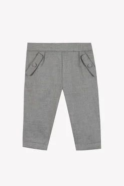 Tartine et Chocolat Pantalon Gris chiné en flanelle| Pantalons - Jeans