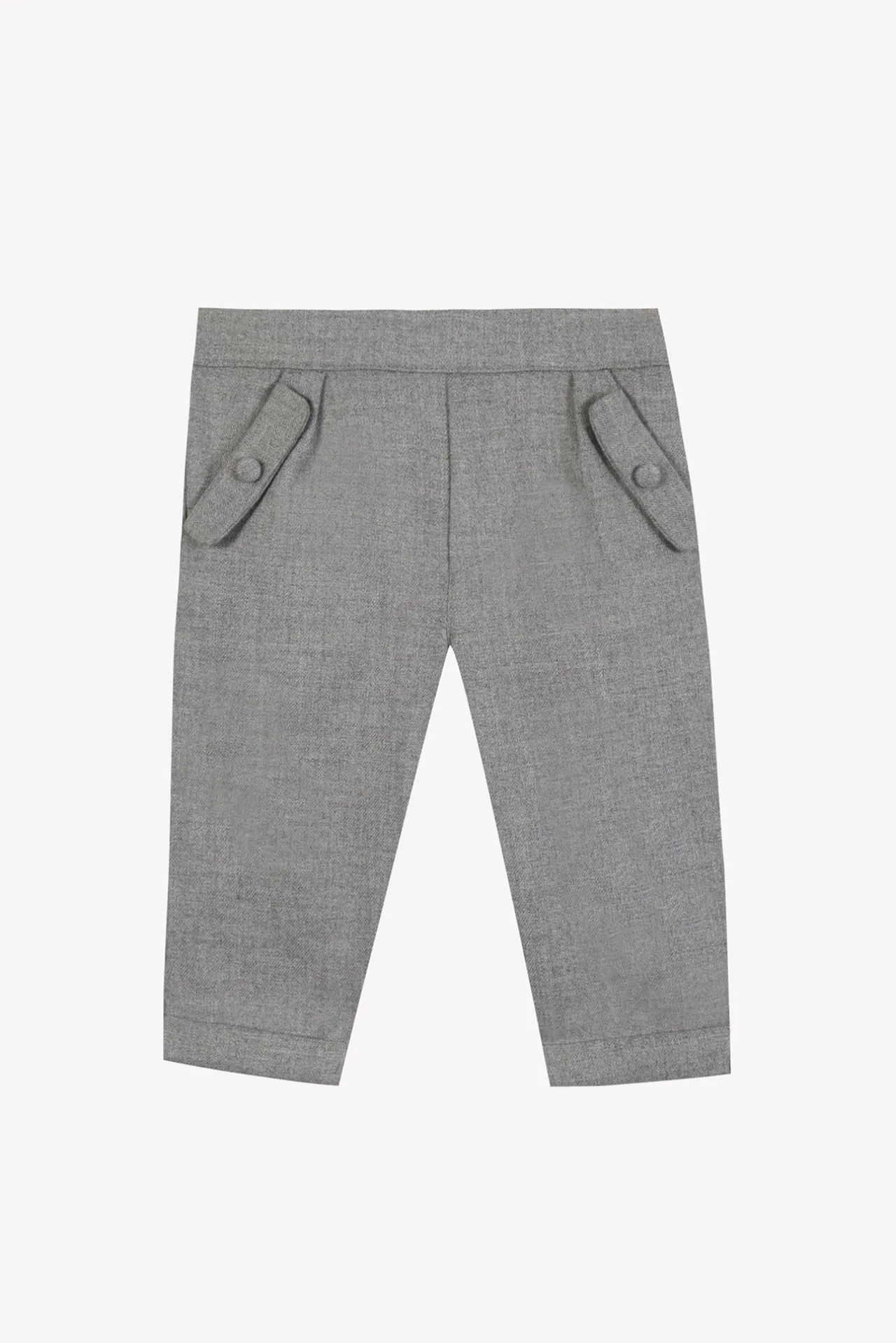 Tartine et Chocolat Pantalon Gris chiné en flanelle| Pantalons - Jeans