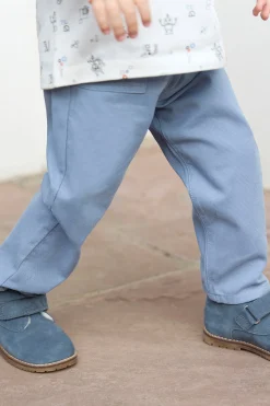 Tartine et Chocolat Pantalon Bleu grisé poches| Pantalons - Jeans
