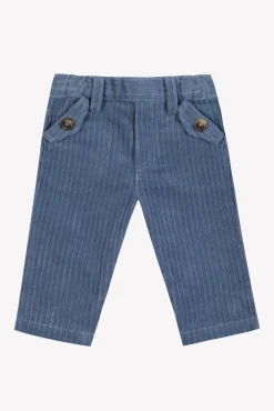 Tartine et Chocolat Pantalon Bleu grisé en velours| Pantalons - Jeans