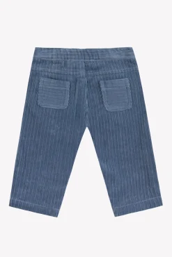Tartine et Chocolat Pantalon Bleu grisé en velours| Pantalons - Jeans