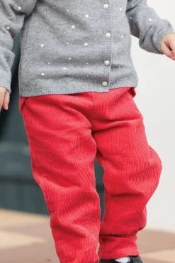 Tartine et Chocolat Pantalon Praline velours nœud| Pantalons - Shorts