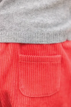 Tartine et Chocolat Pantalon Praline velours nœud| Pantalons - Shorts