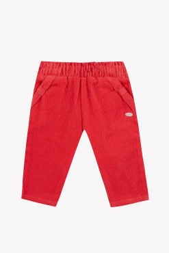 Tartine et Chocolat Pantalon Praline velours nœud| Pantalons - Shorts