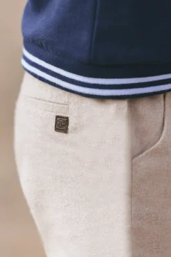 Tartine et Chocolat Pantalon Greige chiné en flanelle| Pantalons - Jeans