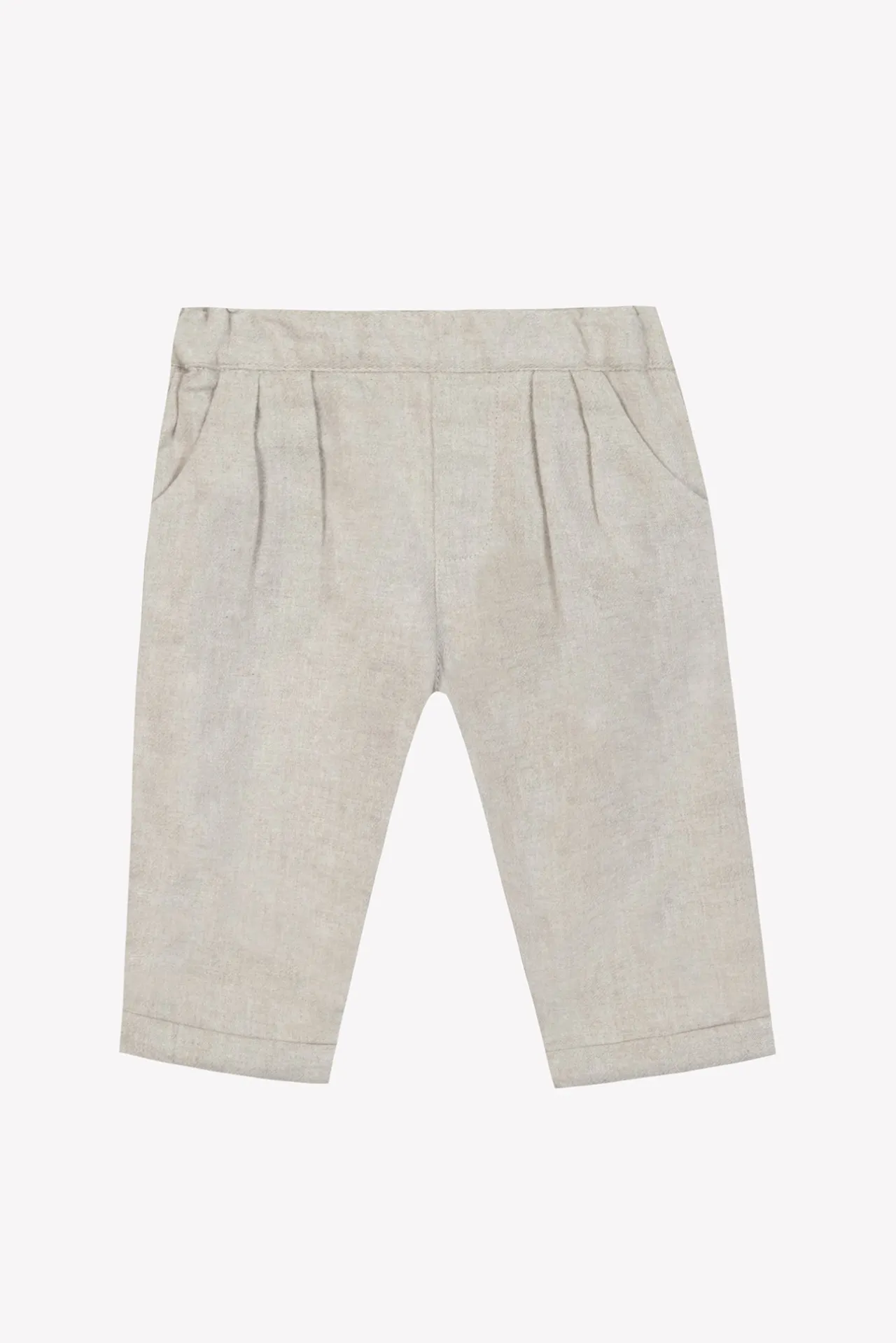 Tartine et Chocolat Pantalon Greige chiné en flanelle| Pantalons - Jeans