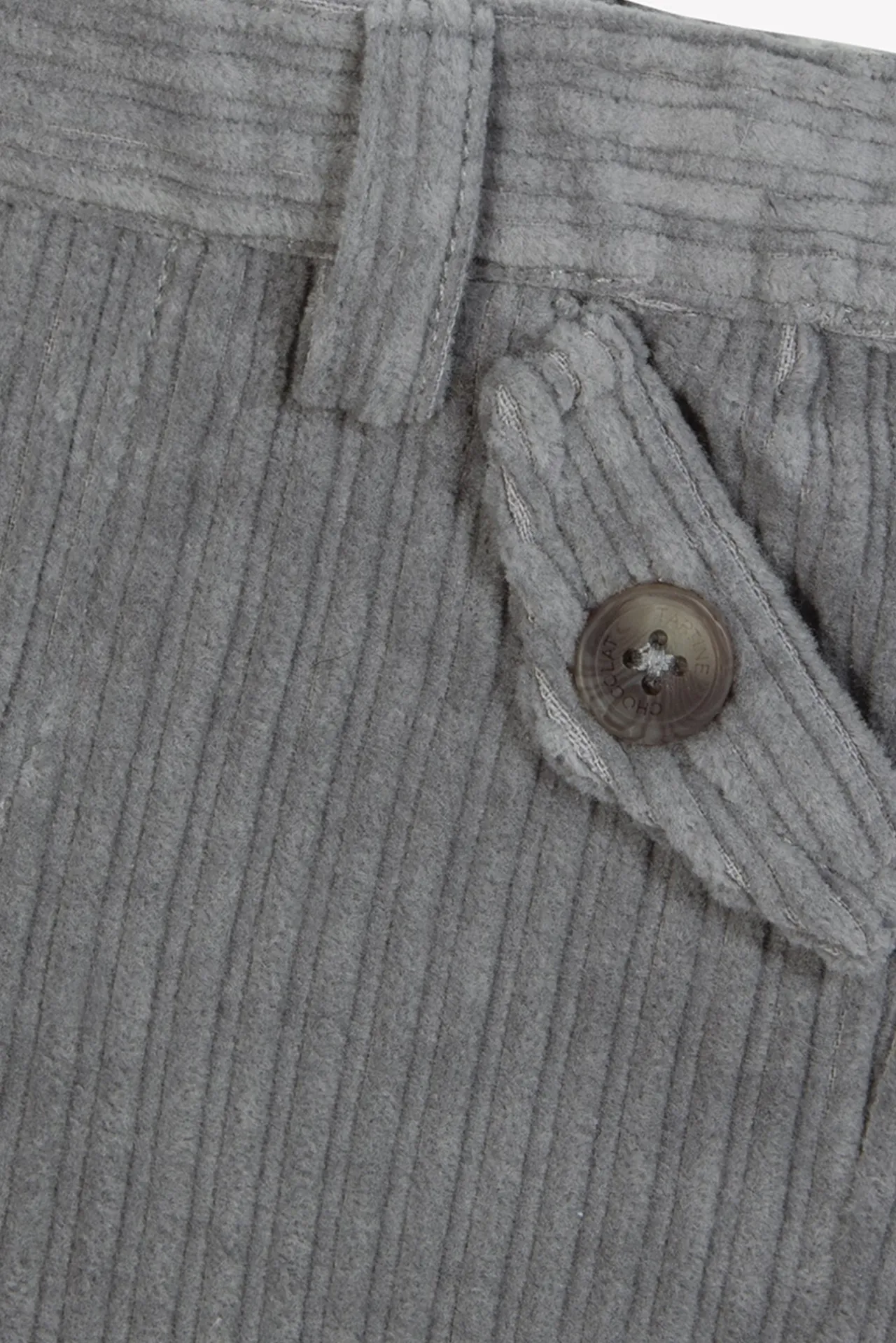 Tartine et Chocolat Pantalon Gris en velours| Pantalons - Jeans
