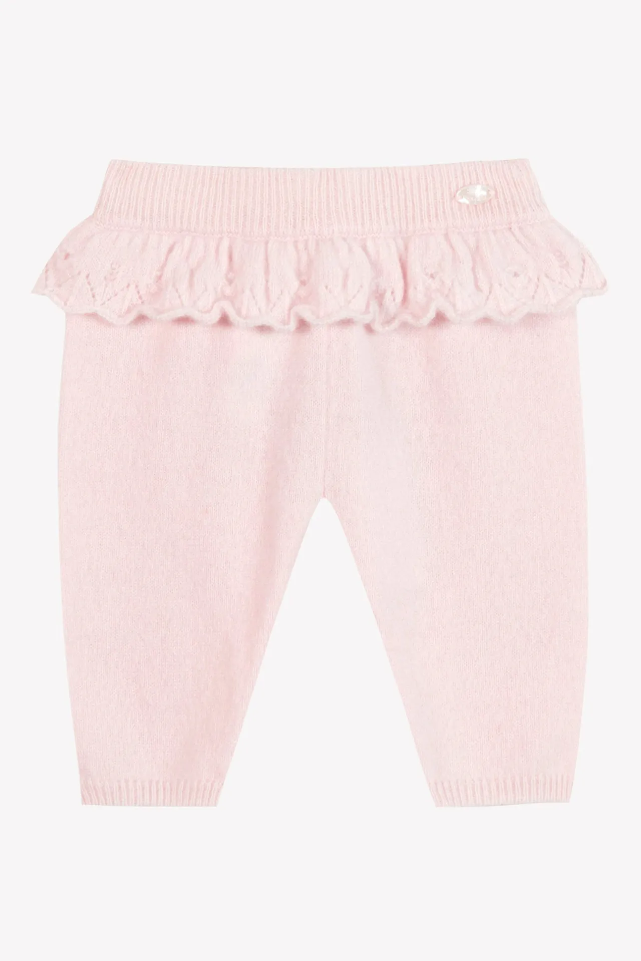 Tartine et Chocolat Pantalon Rose pâle avec jeux de volants| Pantalons - Leggings