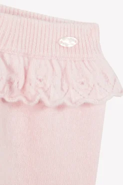 Tartine et Chocolat Pantalon Rose pâle avec jeux de volants| Pantalons - Leggings