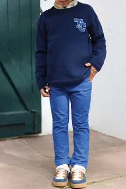 Tartine et Chocolat Pantalon Bleu électrique en velours|Enfant Pantalons - Shorts