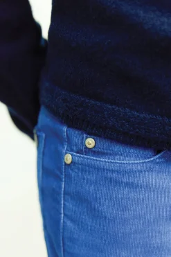 Tartine et Chocolat Pantalon Bleu électrique en velours|Enfant Pantalons - Shorts