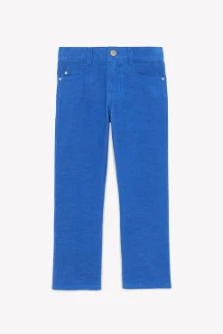 Tartine et Chocolat Pantalon Bleu électrique en velours|Enfant Pantalons - Shorts