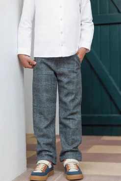 Tartine et Chocolat Pantalon Gris chiné à carreaux|Enfant Pantalons - Shorts