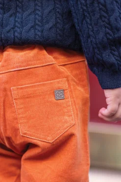 Tartine et Chocolat Pantalon Rouille en velours| Pantalons - Jeans