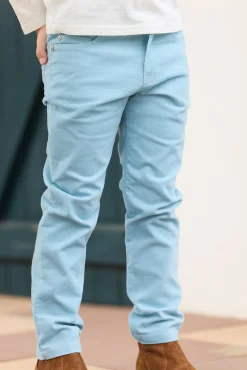 Tartine et Chocolat Pantalon Bleu glacier en velours|Enfant Pantalons - Shorts