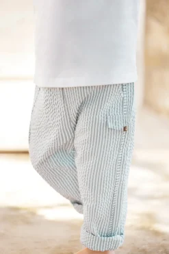 Tartine et Chocolat Pantalon Emeraude rayures| Pantalons - Jeans