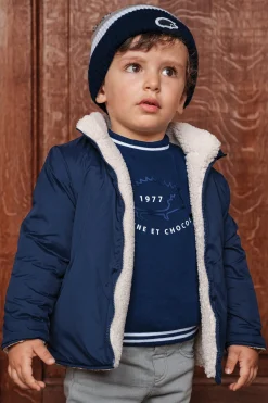 Tartine et Chocolat Parka Marine réversible| Manteaux - Pilotes