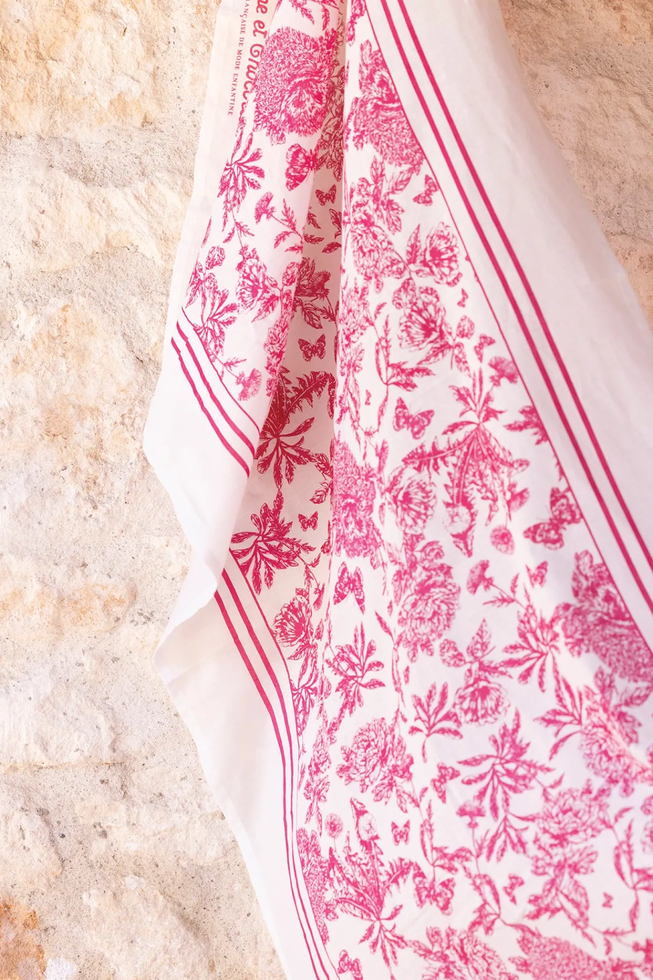 Tartine et Chocolat Paréo Rose en coton|Enfant Accessoires|Accessoires