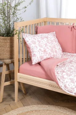 Tartine et Chocolat Parure de lit Imprimé inspiration Toile de Jouy rose| Toile De Jouy Rose|Gigoteuses - Linges De Lit