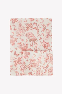 Tartine et Chocolat Parure de lit Imprimé inspiration Toile de Jouy rose| Toile De Jouy Rose|Gigoteuses - Linges De Lit