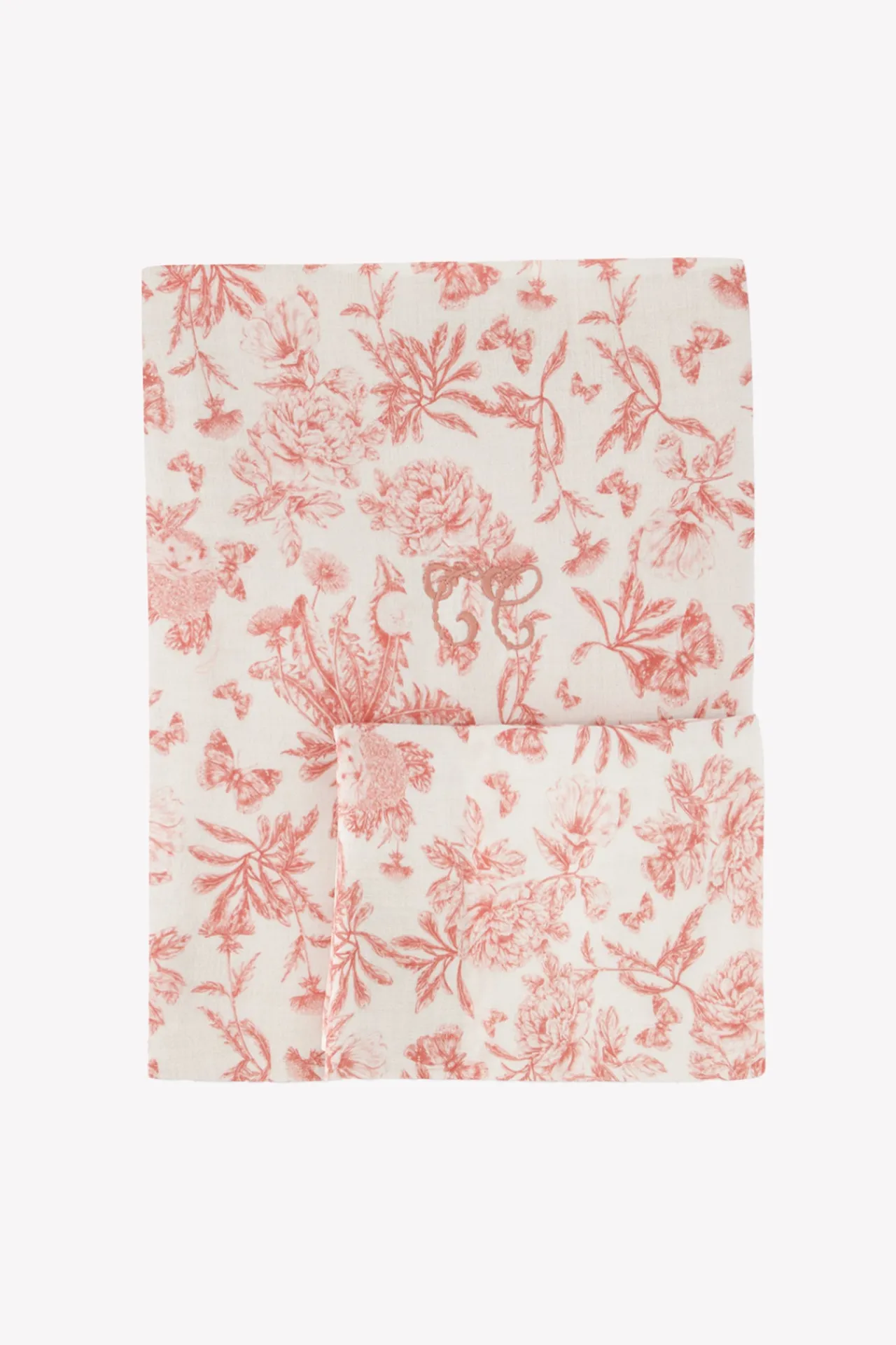 Tartine et Chocolat Parure de lit Imprimé inspiration Toile de Jouy rose| Toile De Jouy Rose|Gigoteuses - Linges De Lit
