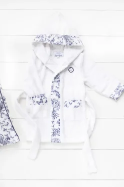Tartine et Chocolat Peignoir Toile de Jouy x Abbaye des Vaux de Cernay| Toile De Jouy Bleu