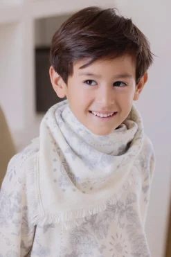 Tartine et Chocolat Petit Foulard Gris clair Kujten x|Enfant Accessoires|Accessoires