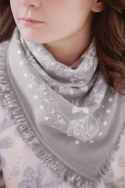 Tartine et Chocolat Petit Foulard Taupe Kujten x|Enfant Accessoires|Accessoires