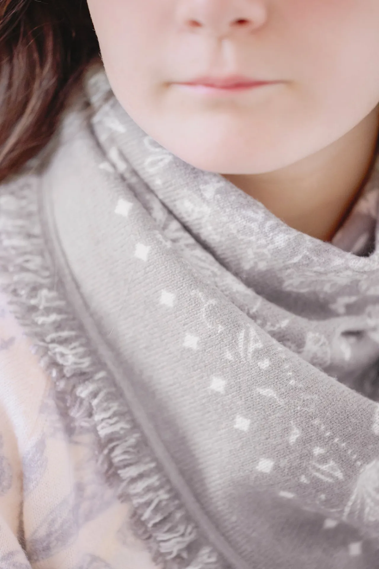 Tartine et Chocolat Petit Foulard Taupe Kujten x|Enfant Accessoires|Accessoires