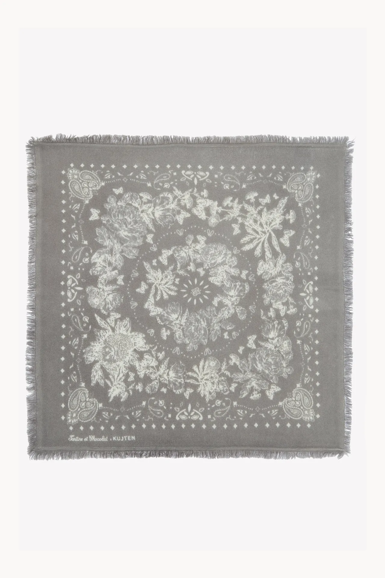 Tartine et Chocolat Petit Foulard Taupe Kujten x|Enfant Accessoires|Accessoires