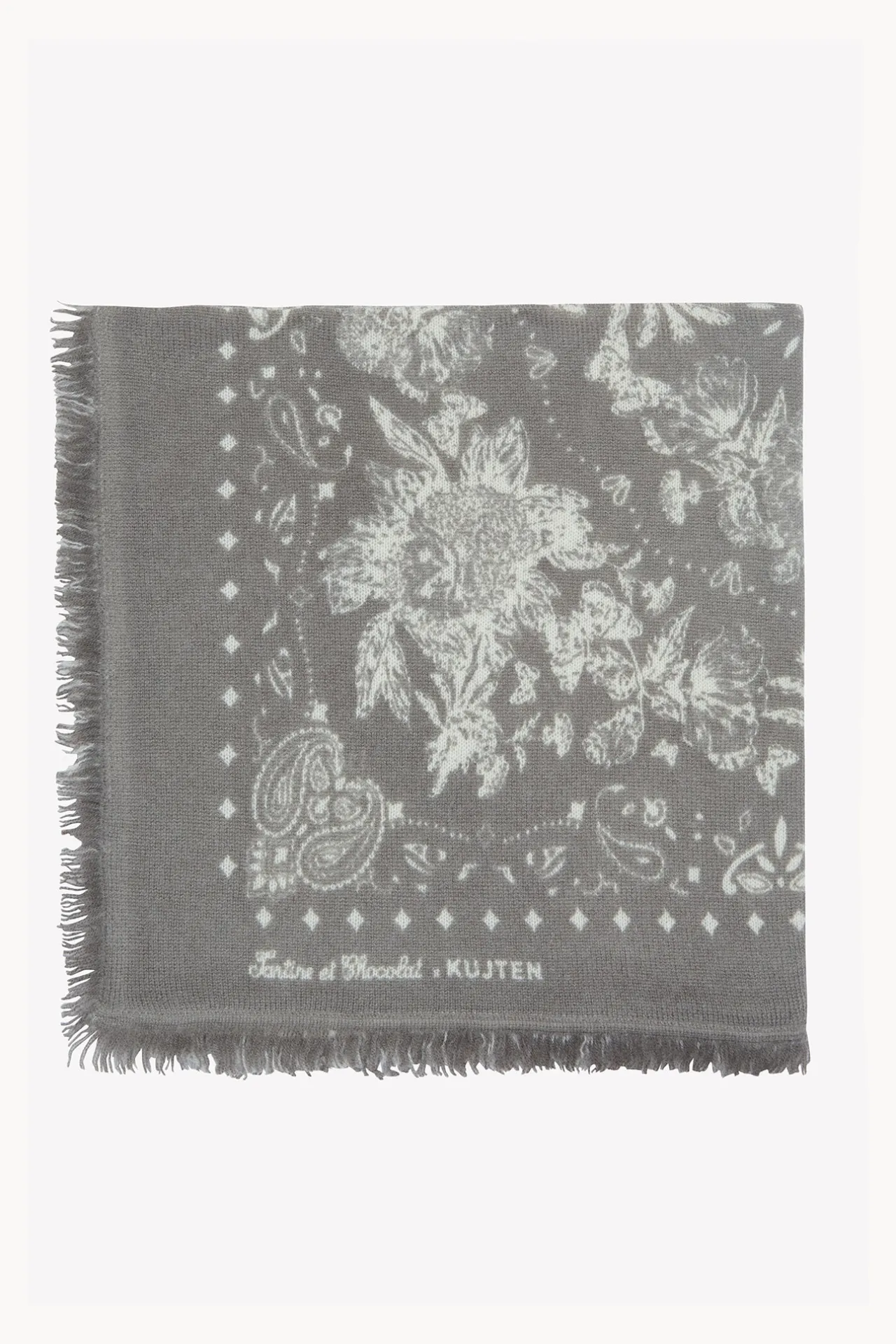 Tartine et Chocolat Petit Foulard Taupe Kujten x|Enfant Accessoires|Accessoires