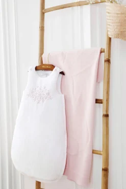 Tartine et Chocolat Plaid cachemire Lapin Rose pâle| Plaids