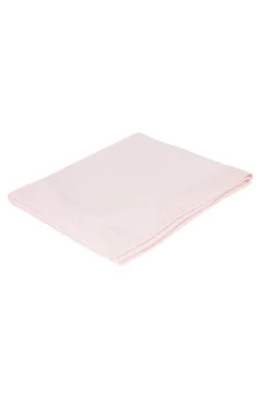 Tartine et Chocolat Plaid coton cachemire Rose pâle brodé TC| Plaids