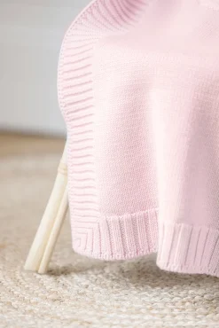 Tartine et Chocolat Plaid Laine Hérisson rose pâle| Plaids