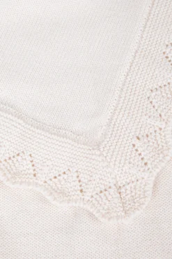 Tartine et Chocolat Plaid laine Mérinos Ecru| Plaids