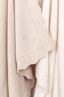 Tartine et Chocolat Plaid Laine Mérinos Beige| Plaids