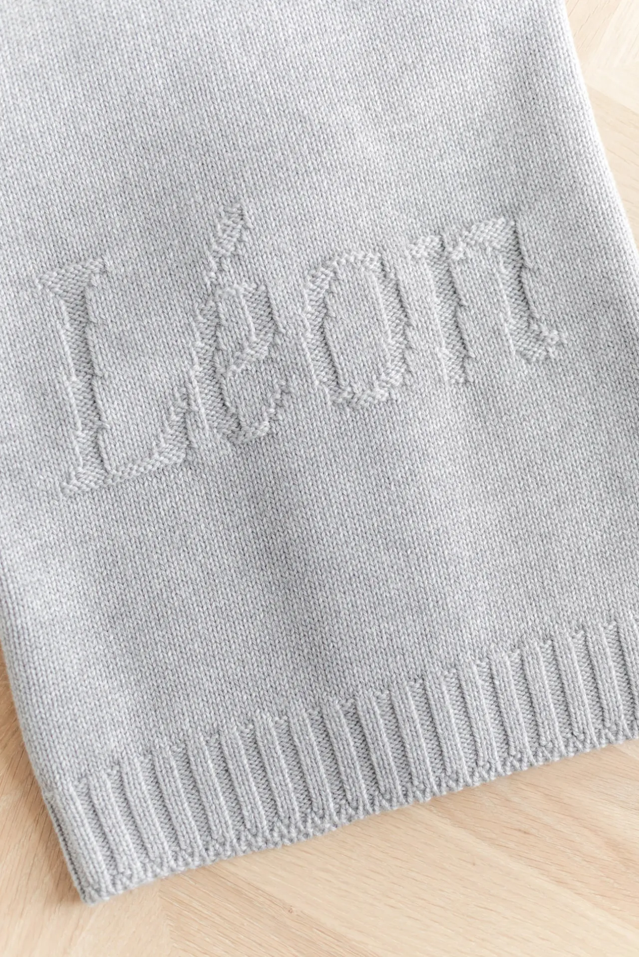 Tartine et Chocolat Plaid personnalisé Laine gris| Cadeaux Personnalisés|Plaids