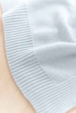 Tartine et Chocolat Plaid personnalisé Cachemire bleu ciel| Cadeaux Personnalisés|Plaids