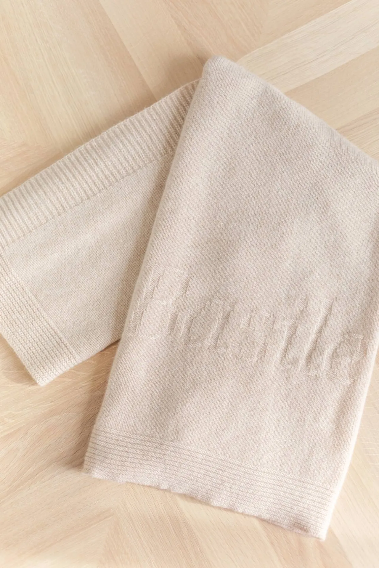 Tartine et Chocolat Plaid personnalisé Cachemire beige| Cadeaux Personnalisés|Plaids