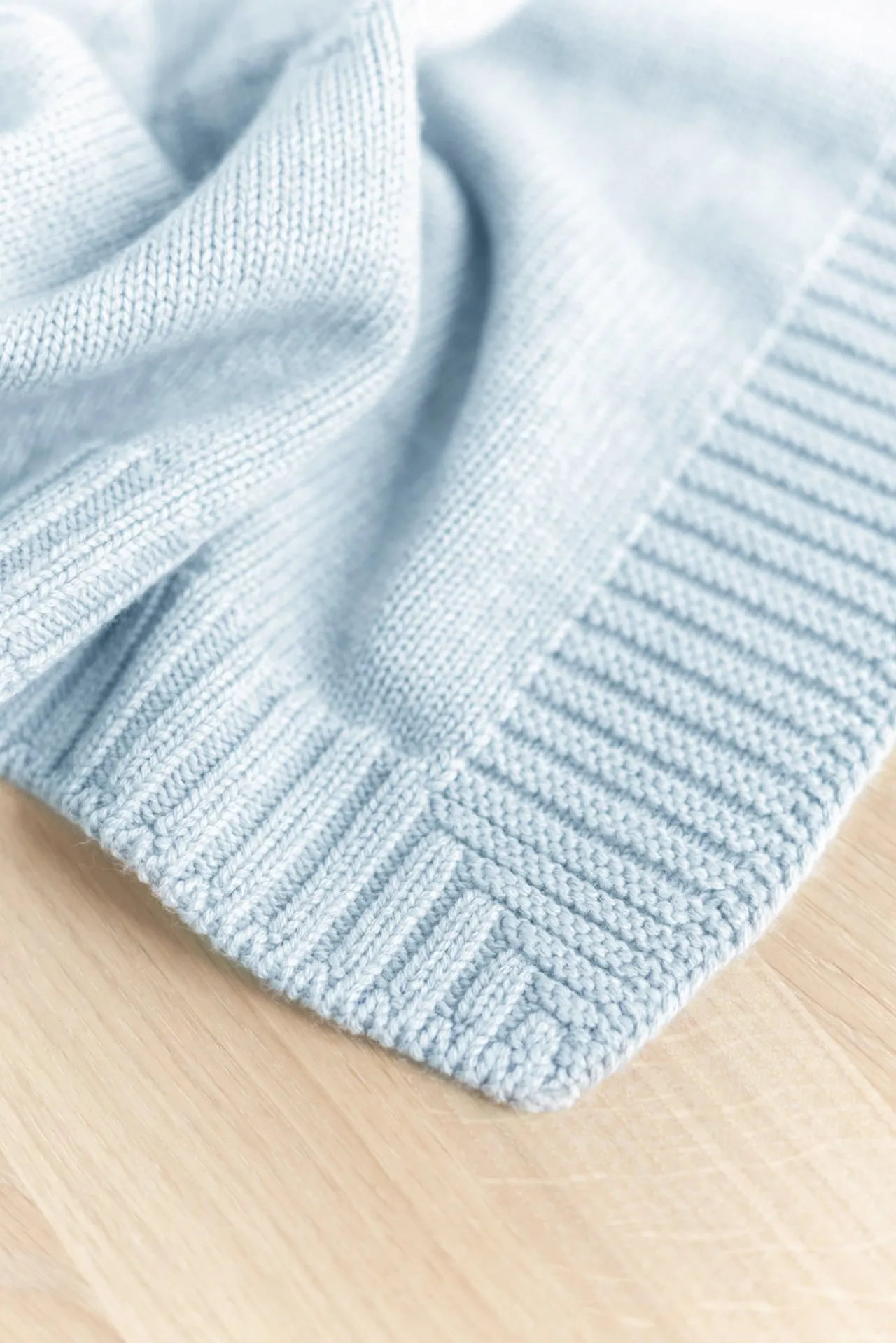 Tartine et Chocolat Plaid personnalisé Laine bleu ciel| Plaids|Cadeaux Personnalisés