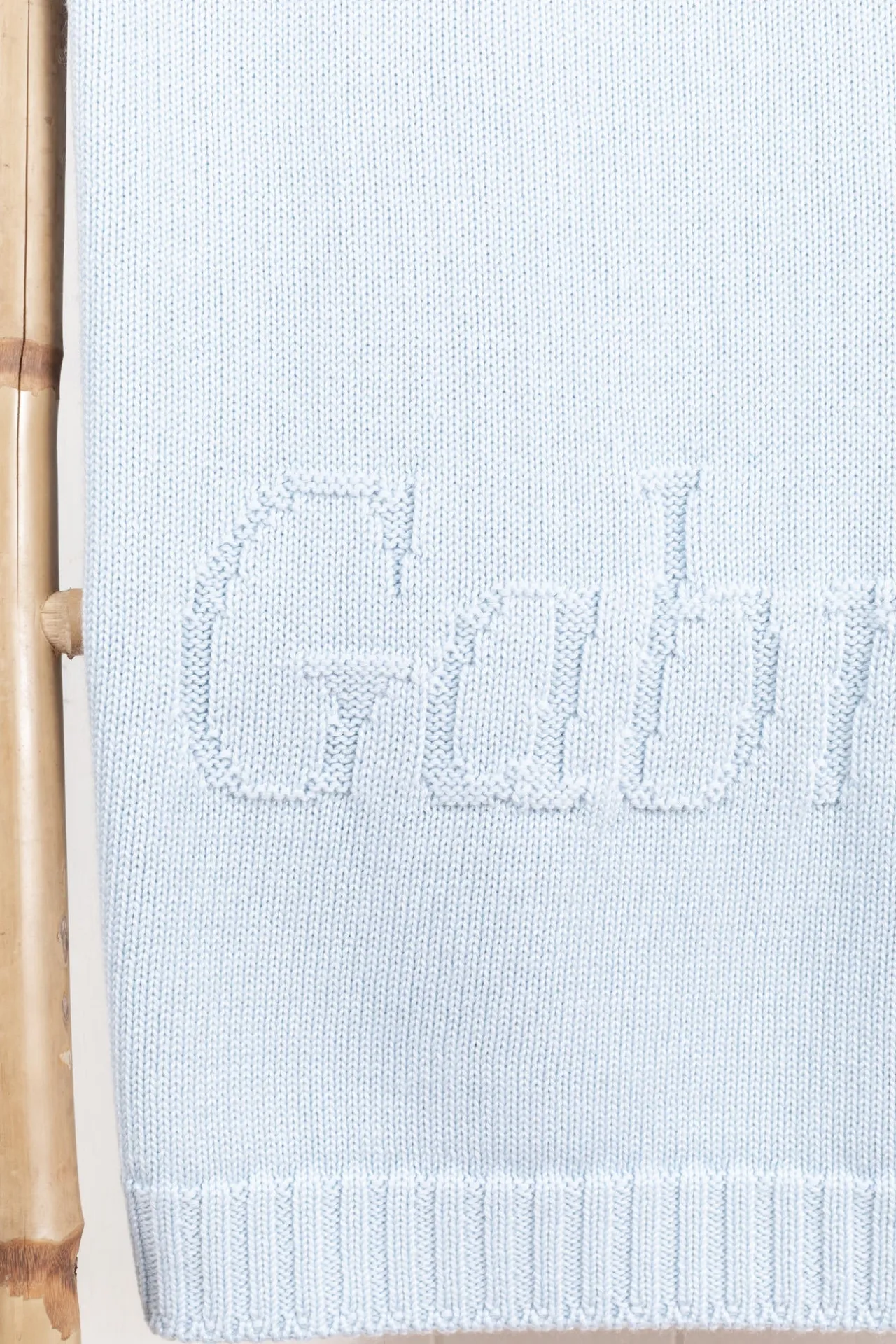 Tartine et Chocolat Plaid personnalisé Laine bleu ciel| Plaids|Cadeaux Personnalisés
