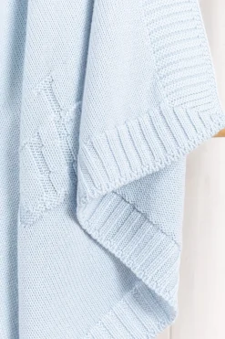Tartine et Chocolat Plaid personnalisé Laine bleu ciel| Plaids|Cadeaux Personnalisés