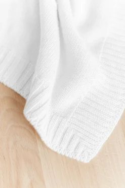 Tartine et Chocolat Plaid personnalisé Laine écru| Cadeaux Personnalisés|Plaids