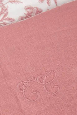 Tartine et Chocolat Plaid réversible Imprimé inspiration Toile de Jouy| Toile De Jouy Rose|Plaids