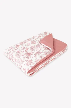 Tartine et Chocolat Plaid réversible Imprimé inspiration Toile de Jouy| Toile De Jouy Rose|Plaids