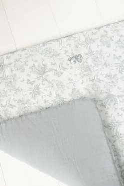 Tartine et Chocolat Plaid réversible Imprimé inspiration toile de jouy gris| Toile De Jouy Gris|Plaids